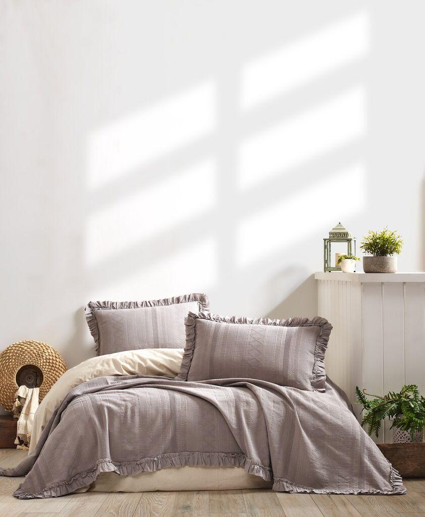 L'essentiel Maison Set Double prekrivač Tziana, 220x240cm, Siva