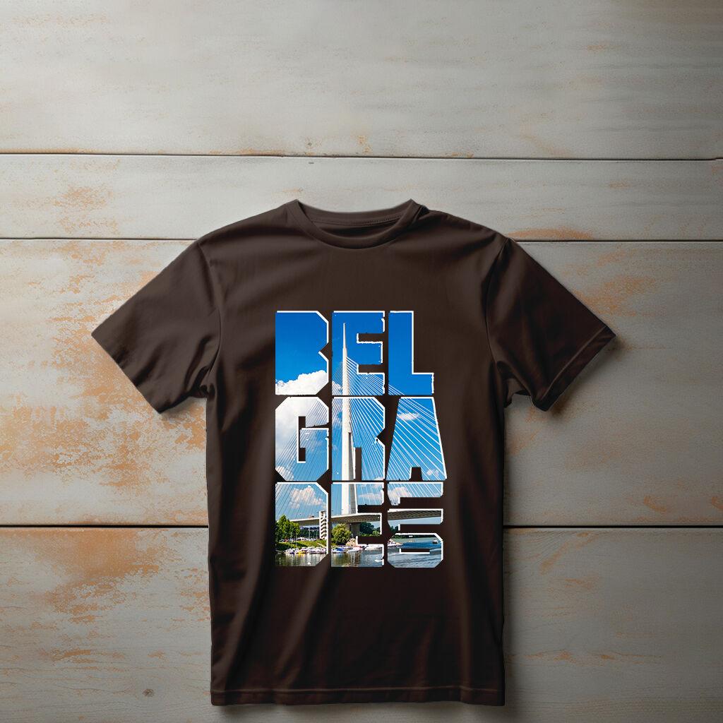 Camiseta Majica sa štampanim printom Cam 195, Dečija, Čokolada