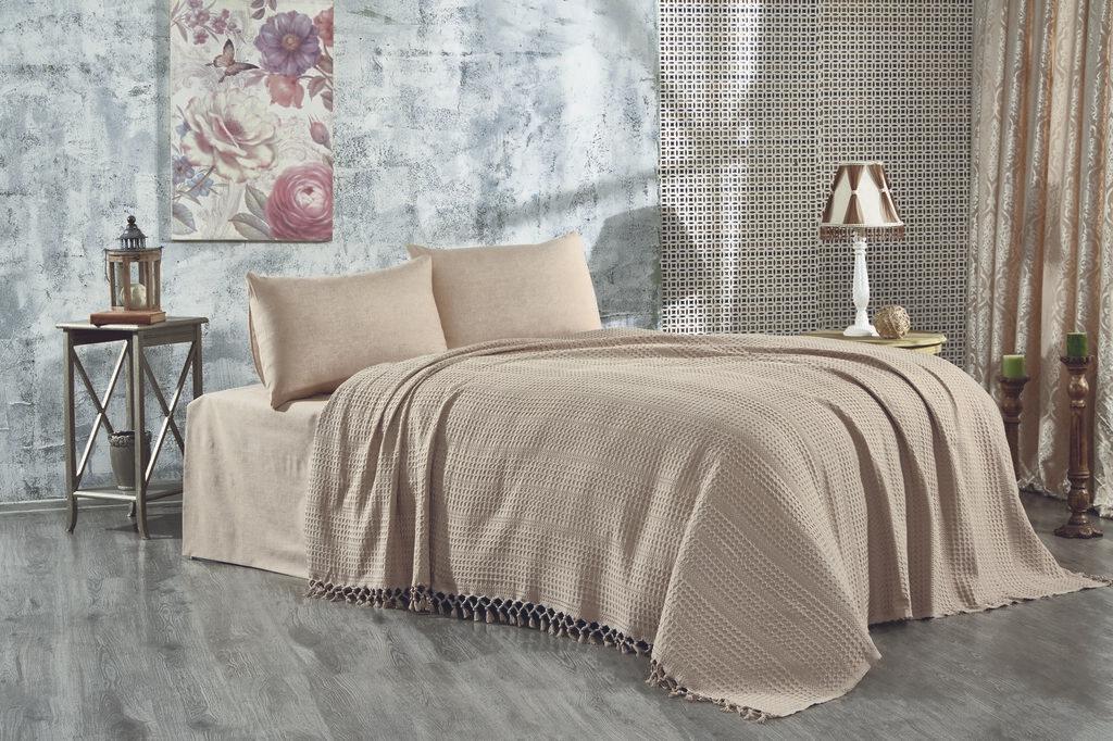 L'essentiel Maison Double Prekrivač Lotus, 220x240cm, Smeđa