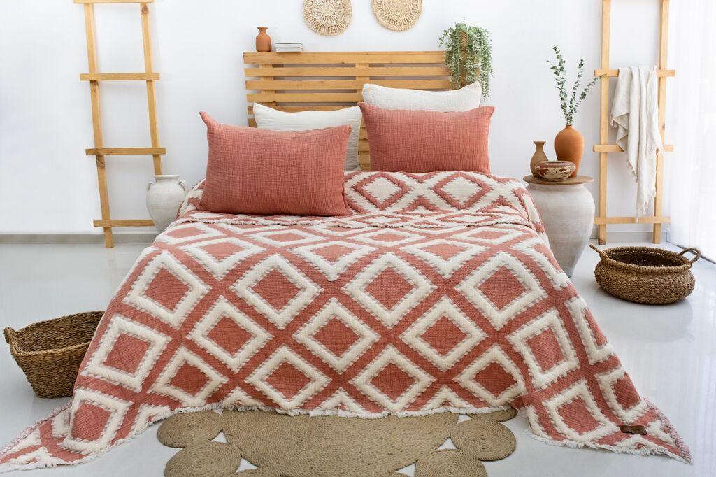 L'essentiel Maison Set Double prekrivač Sonia, 200x220cm, Crvena