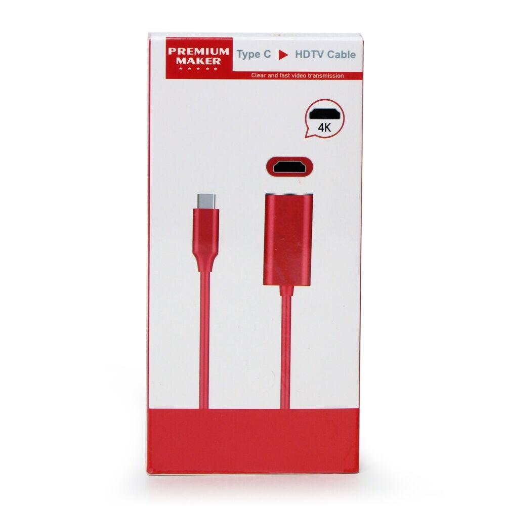 Adapter Type C na HDMI, Crveni