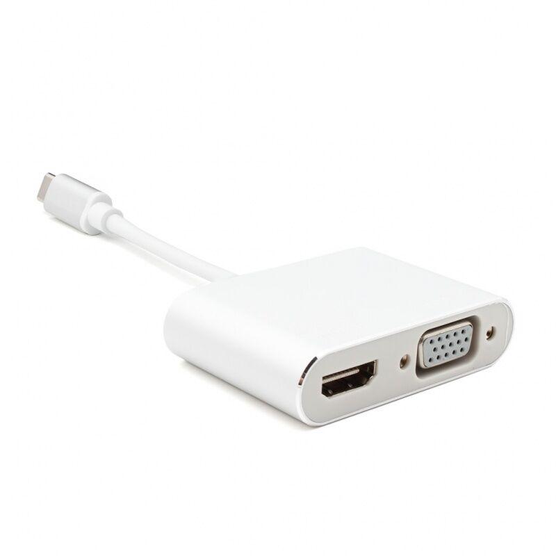 Adapter JWD-T6, Type C na HDMI + VGA