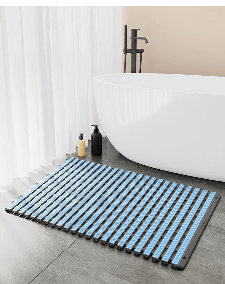 Farleenhomes Prostirka za kupatilo, 40x65cm, Svetloplava