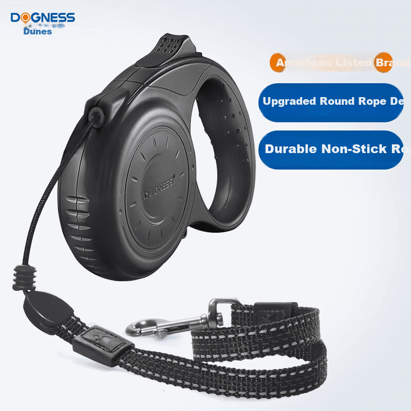 Dogness Povodac za pse L, 5 m, Crni