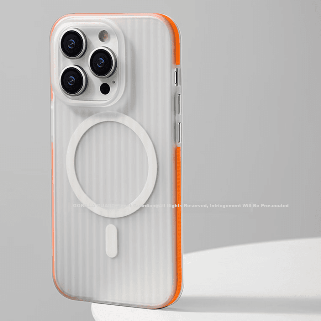 Xingqiuweishi  Maska za mobilni telefon iPhone 16 Pro Max, Belo-narandžasta