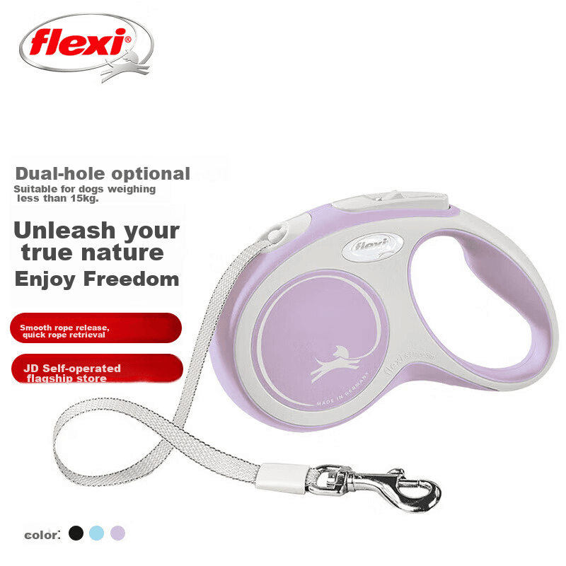 Flexi Povodac za pse S, 5 m, Ljubičasti