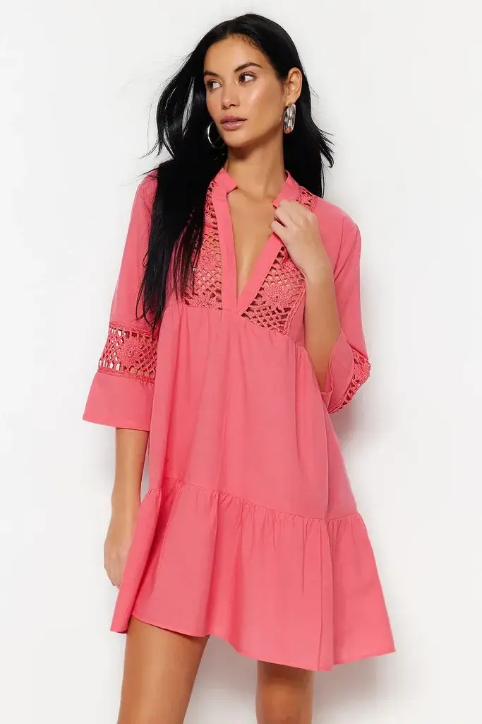 Trendyol Milla Ženska haljina TBESS20EL0854, Roze
