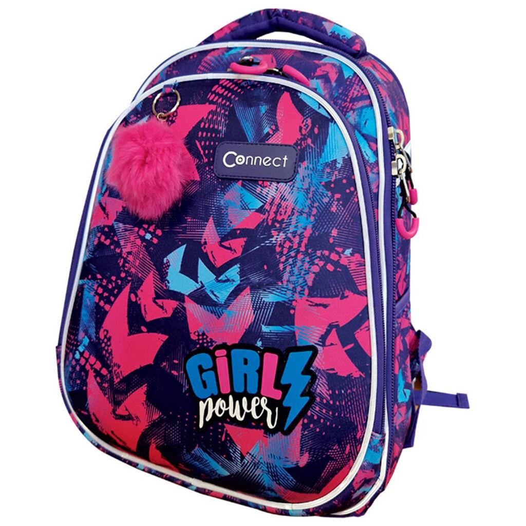Connect Ranac za devojčice Girl Power, Anatomski, 32 x 41 x 18 cm, Šareni