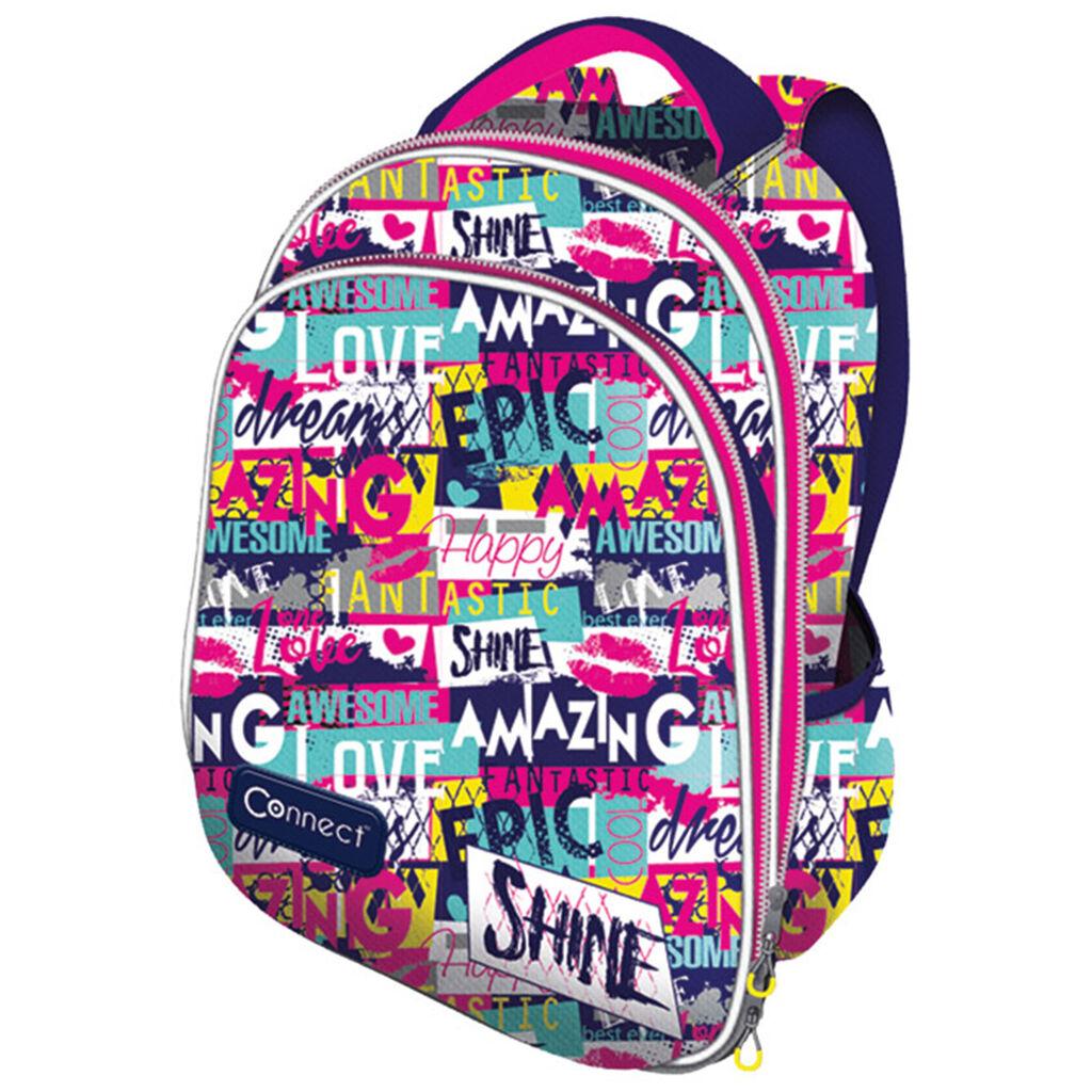 Connect Ranac za devojčice Shine, Anatomski, 32 x 41 x 18 cm, Šareni