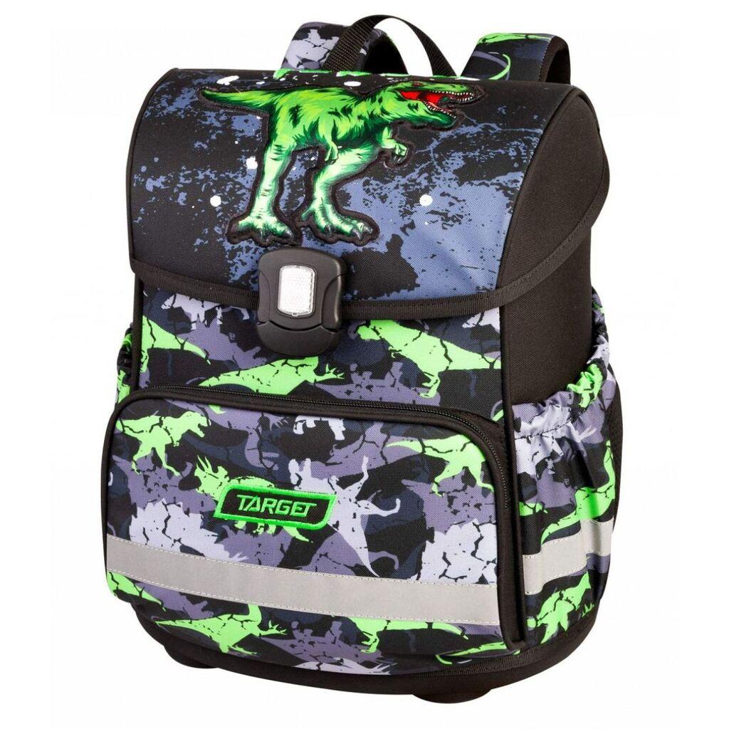 Target Ranac za dečake Click T-Rex, Anatomski, 37 x 29 x 24 cm, Crni
