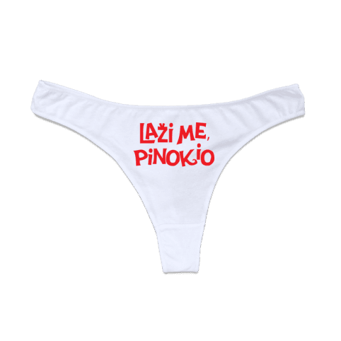 Ženski donji veš Laži me Pinokio cs3063, Beli