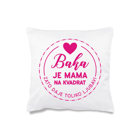 Jastuk Baka je mama na kvadrat cs3703