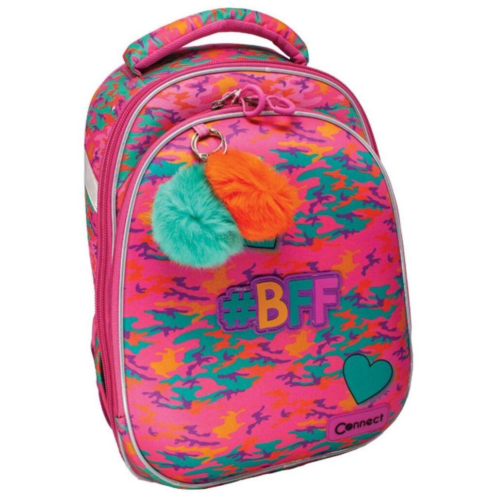 Connect Ranac za devojčice Pink BFF, Anatomski, 32 x 41 x 18 cm, Roze