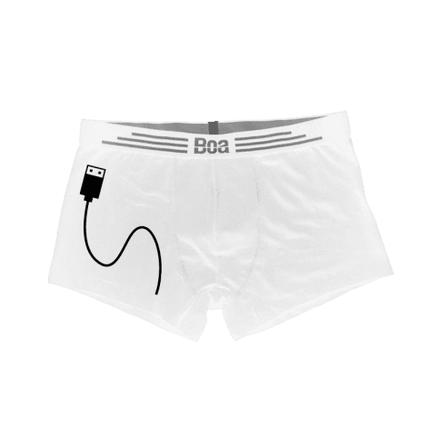 Muški donji veš USB punjač cs3766, Beli