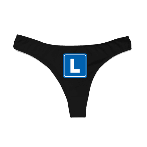 Ženski donji veš Učenica auto škole cs3905, Crni