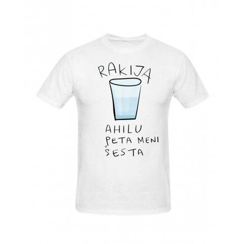 Unisex majica Rakija CS4226, Bela