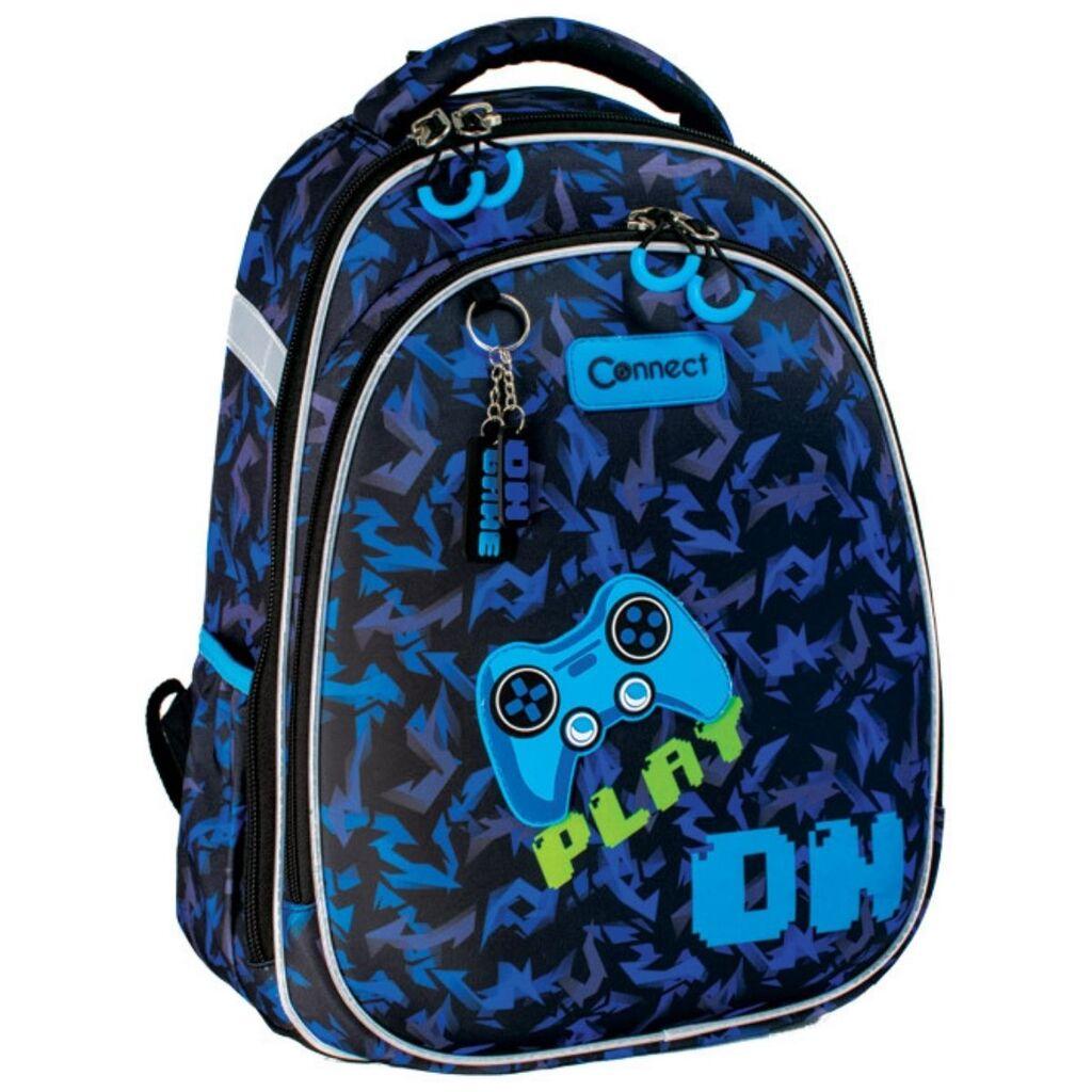 Connect Ranac za dečake Play on, Anatomski, 32 x 41 x 18 cm, Plavi