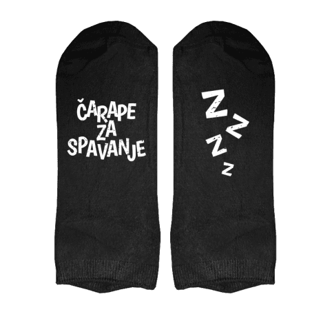 Muške čarape Čarape za spavanje cs3974w, Crne