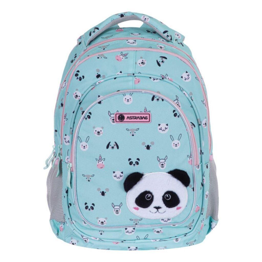 Ranac za devojčice Astrabag Teddy Panda, Anatomski, 39 x 28 x 15 cm, Tirkizni