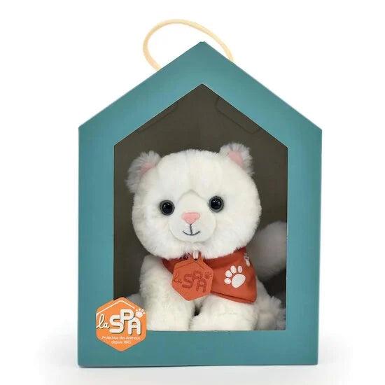 Histoire d'Ours Igračka za decu Maca u kućici, 16 cm, Bela