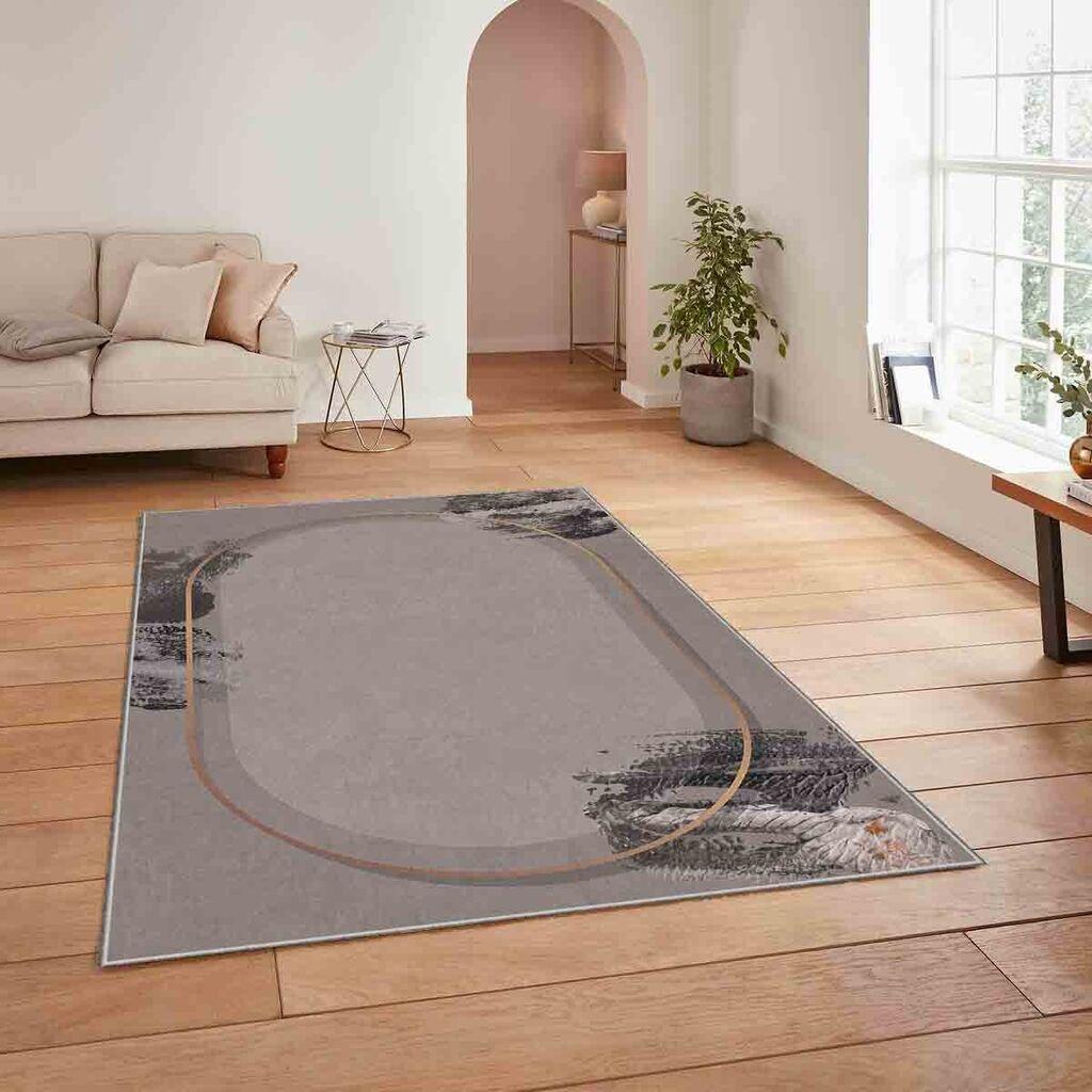 Conceptum Hypnose Tepih HM-CRP25-41, Pravougaoni, 80 x 140 cm, Sivi