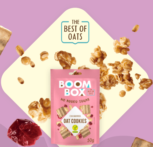 Boom Box Ovseni keks Brusnica 50 g