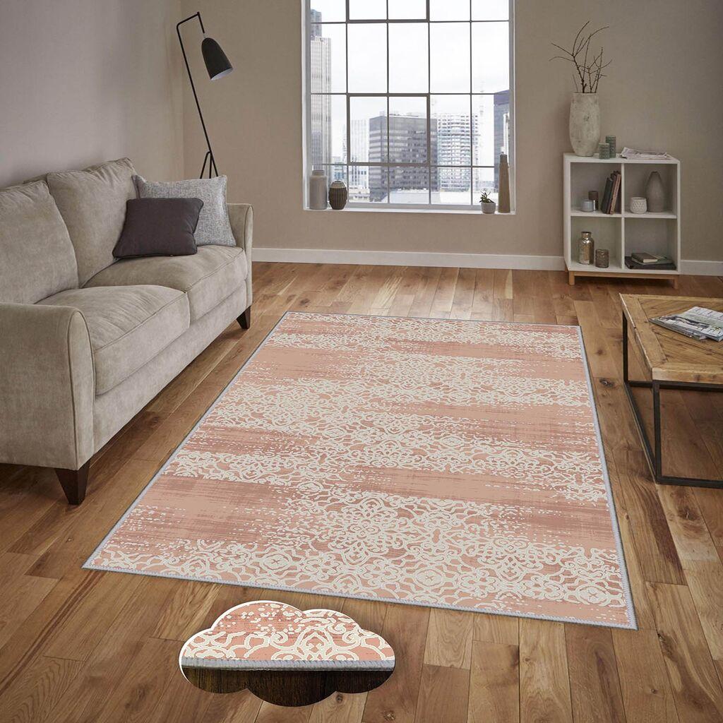 Conceptum Hypnose Tepih Eexfab1131, Pravougaoni, 100 x 150 cm, Krem-roze