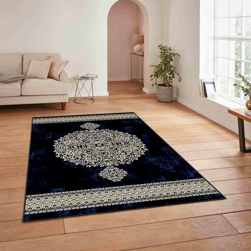 Conceptum Hypnose Tepih HM-CRP25-47, Pravougaoni, 80 x 140 cm, Crno-beli