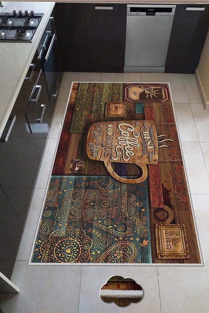 Conceptum Hypnose Tepih Hmnt573, Pravougaoni, 80 x 200 cm, Šareni