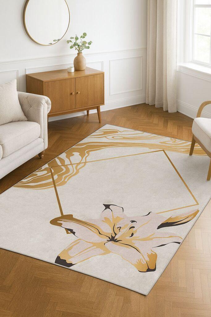 Conceptum Hypnose Tepih HM-CRP25-42, Pravougaoni, 100 x 140 cm, Bež