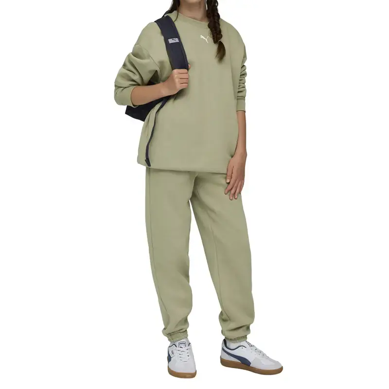 Puma Trenerka za devojčice Puma Loungewear Oversized Sweat Suit G, Zelena