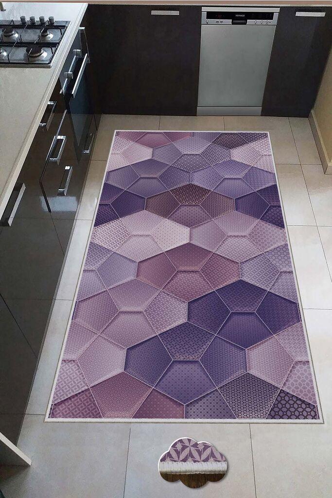 Conceptum Hypnose Tepih Hmnt556, Pravougaoni, 140 x 220 cm, Ljubičasti
