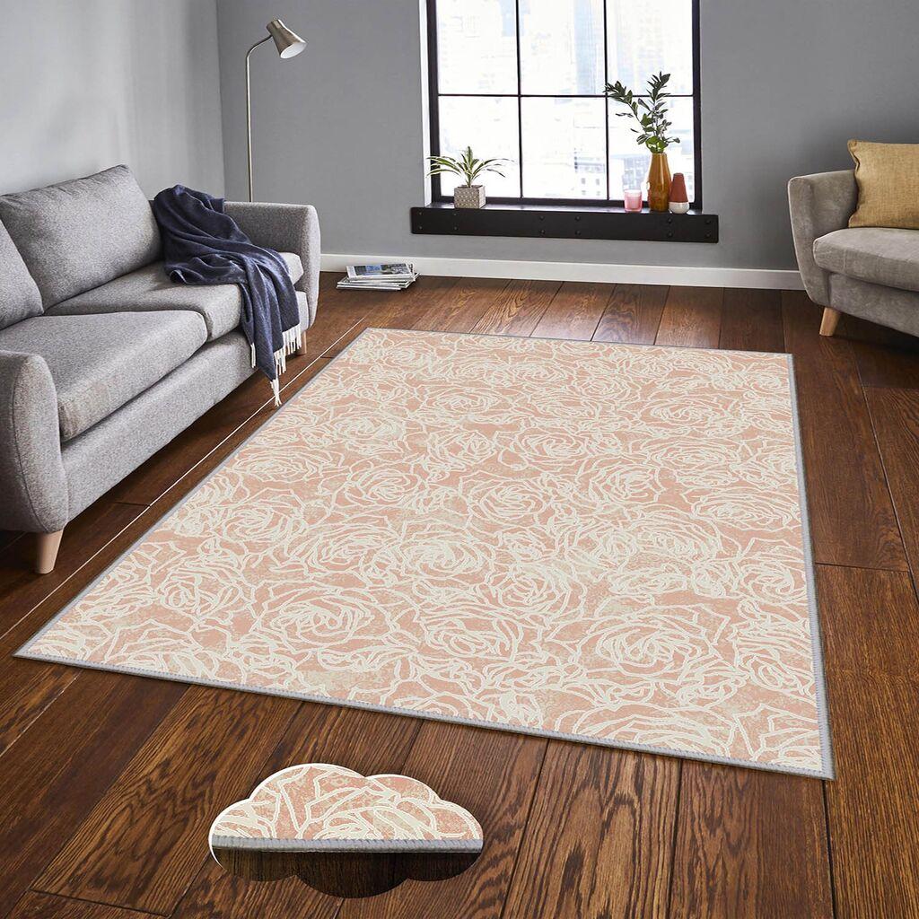 Conceptum Hypnose Tepih Eexfab1136, Pravougaoni, 120 x 180 cm, Krem-roze