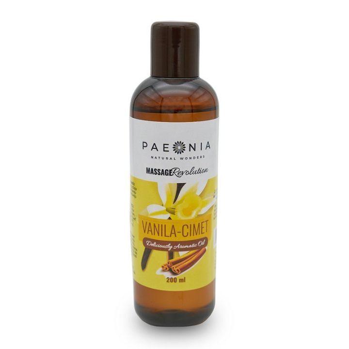 Paeonia Ulje za masažu Vanila i cimet, 200 ml