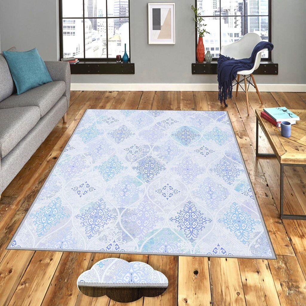 Conceptum Hypnose Tepih Eexfab979-1, Pravougaoni, 80 x 300 cm, Svetloplavi