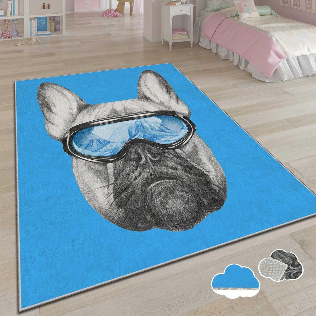 Conceptum Hypnose Tepih Csbrghl-333, Pravougaoni, 180 x 280 cm, Plavo-sivi