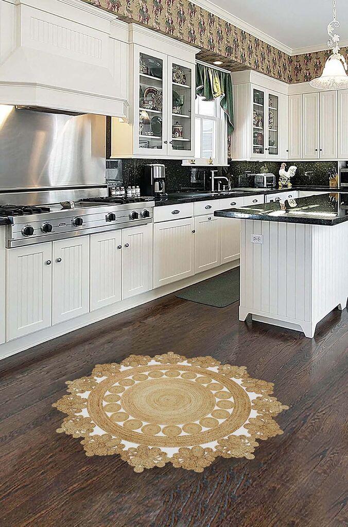 Conceptum Hypnose Tepih Hmnt956, Okrugli, 120 x 120 cm, Bež