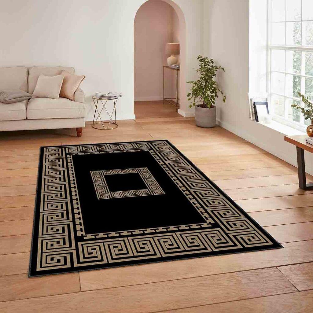 Conceptum Hypnose Tepih HM-CRP25-34, Pravougaoni, 80 x 140 cm, Crno-braon