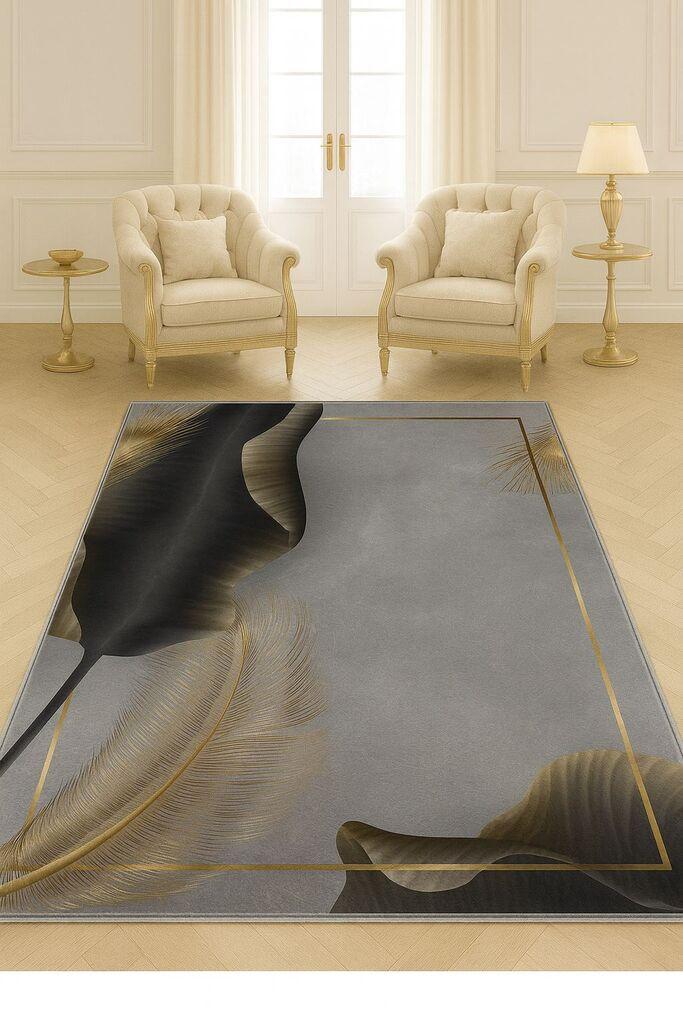 Conceptum Hypnose Tepih HM-CRP25-31, Pravougaoni, 80 x 140 cm, Sivi