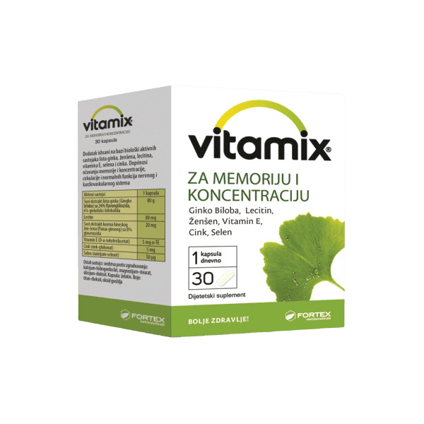 Vitamix za memoriju i koncentraciju, 30 kapsula