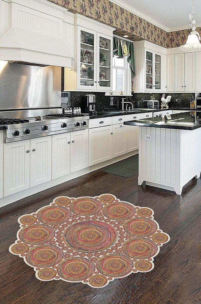 Conceptum Hypnose Tepih Hmnt953, Okrugli, 100 x 100 cm, Šareni