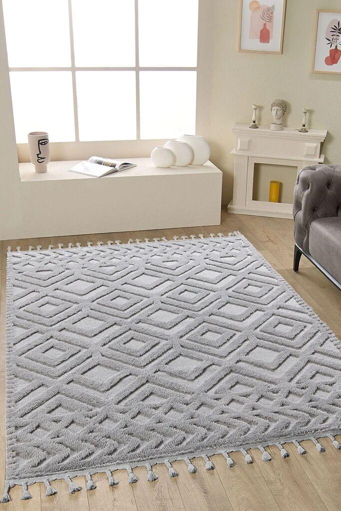 Conceptum Hypnose Tepih 0C830B, Pravougaoni, 200 x 290 cm, Sivi