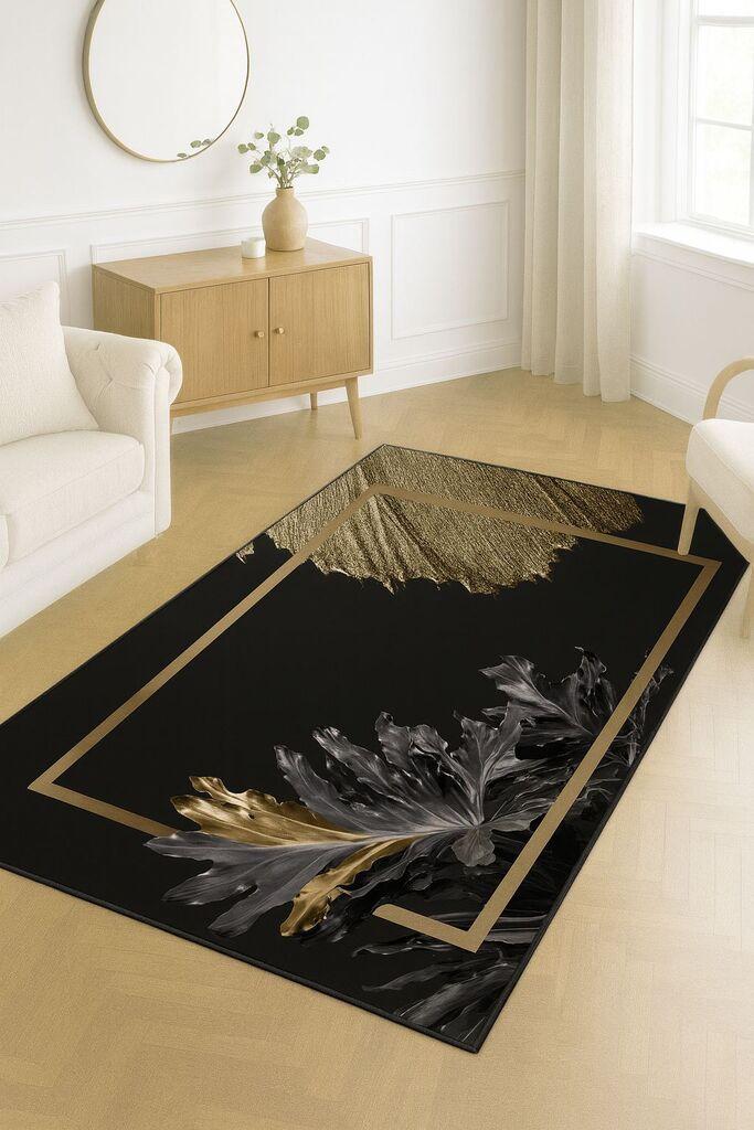 Conceptum Hypnose Tepih HM-CRP25-46, Pravougaoni, 80 x 140 cm, Crno-braon