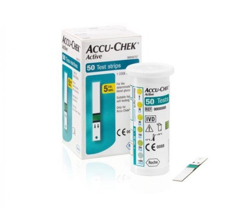Accu-check Test trake za  merenje glukoze u krvi Active 50 komada
