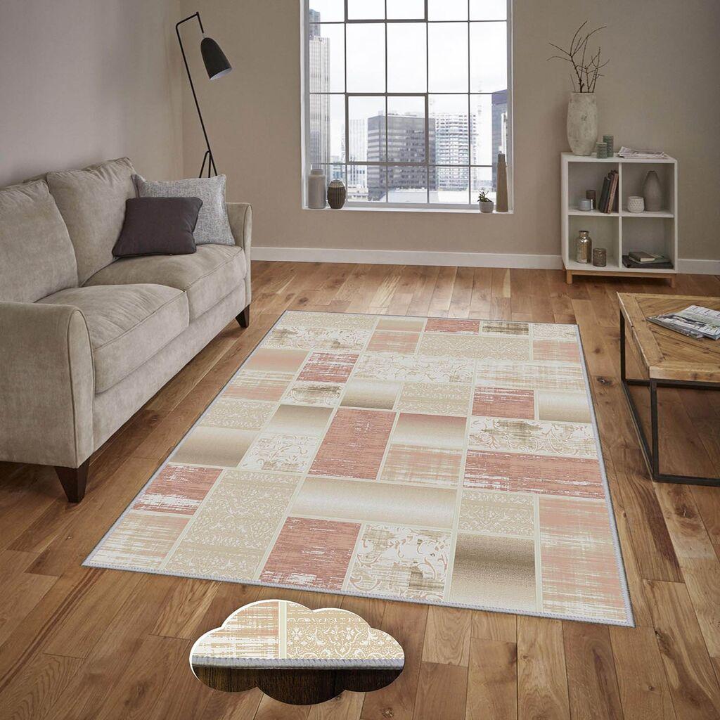 Conceptum Hypnose Tepih Eexfab1140, Pravougaoni, 80 x 120 cm, Krem-roze