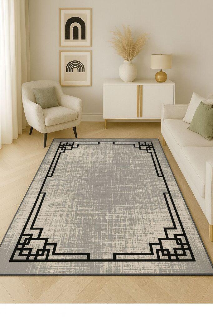 Conceptum Hypnose Tepih HM-CRP25-16, Pravougaoni, 80 x 140 cm, Sivi