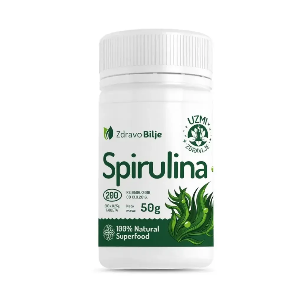 Zdravo bilje Spirulina, 200 tableta