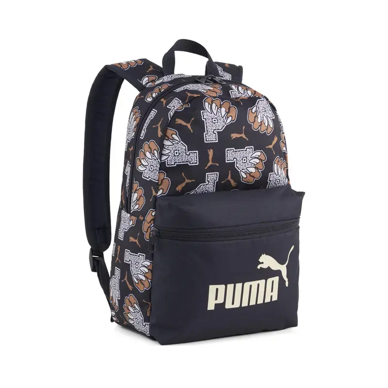 Puma Ranac za devojčice Phase Aop Small Backpack, Crni
