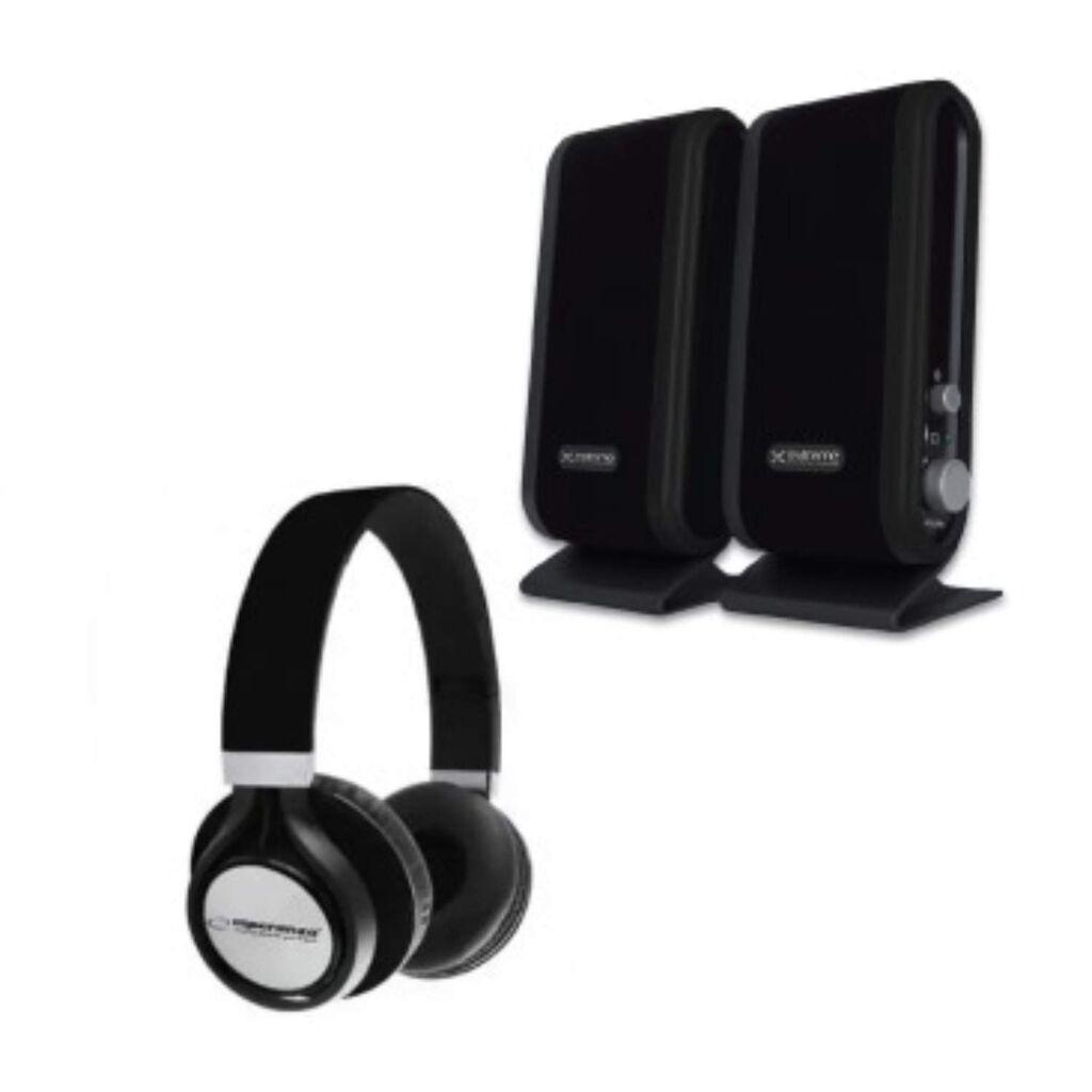 Esperanza Set USB zvučnik XP102 i Slušalice Extreme, Crni