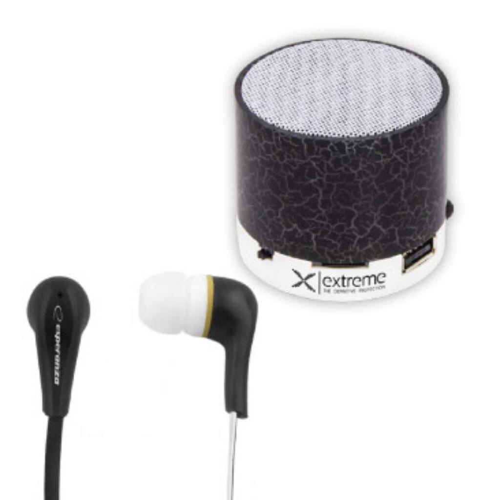 Esperanza Set Bluetooth zvučnik i slušalice Extreme, Crni